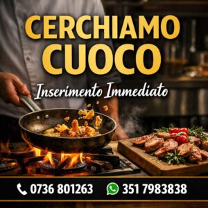 Cerchiamo Cuoco – Ristorante Terme Acquasanta (Inserimento Immediato)