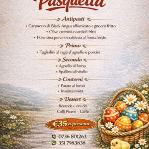 Menù di Pasquetta – Ristorante Terme Acquasanta