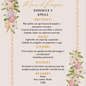 Menù di Pasqua 2026 – La Cantina di Nene’ | Acquasanta Terme